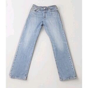 Levi's 501 Jeans Men's 29x29 Blue Straight Button Fly Stretch Denim